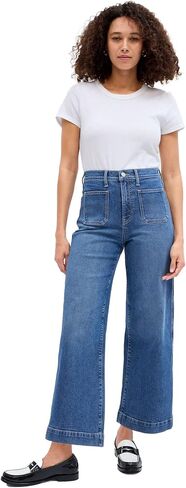 GAP Womens High Rise Wide Leg Jeans Candy Coral 31 in Saudi Arabia