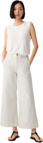 GAP Womens High Rise Wide Leg Jeans Candy Coral 31 in Saudi Arabia