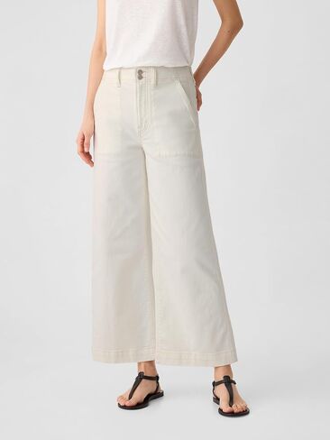 GAP Womens High Rise Wide Leg Jeans Candy Coral 31 in Saudi Arabia