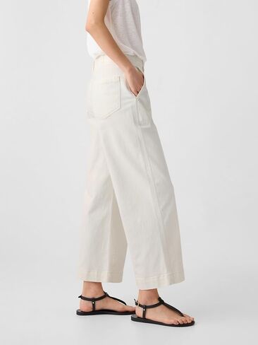 GAP Womens High Rise Wide Leg Jeans Candy Coral 31 in Saudi Arabia