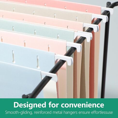 Hanging File Folders Letter Size,Pastel Colors,6 Pack Hanging File Folders with 1/5-Cut Tabs,Heavy Duty 1 Inch Expansion,Stay Organized for Your Home and Office Bulk File,Documents and Paper in Kuwait