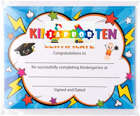 30pcs Preschool Certificates Paper, Kindergarten Graduation Gifts Diploma Certificate of Achievement Decorations for Printing, End of Year Student Gifts Graduation Ceremony Award Certificates in Saudi Arabia