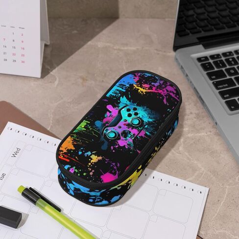 Game Pencil Case for Boys Kids, Large Capacity Pencil Pouch for School, Gaming Pencil Box, Gamer Pen Bag Stationary Organizer for Teens Adults (Gaming 2) in Saudi Arabia