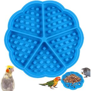 Bird Slow Feeder Mats, Bird Foraging Toys Puzzle, Interactive Parrot Foraging Toys to Increase Feeding Time, Bird Enrichment Toys for Parakeet, Cockatiel, Conure, Budgies,Bird Cage Accessories