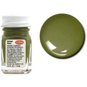 Flat Olive Green Testors Enamel Plastic Model Paint