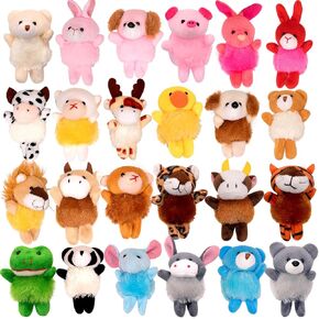 36 Pack Small Stuffed Animals Bulk Gifts for Kids (2.3/2"-2.5/3.5" Each), Party Favors Toys for Girls, Easter Basket Stuffers Christmas Stocking Plushies (36PCS)