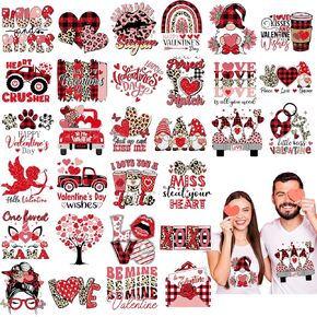 Qeeenar 30 Pcs Iron on Transfers Patches Decals Appliques for T Shirts Iron on Decals Western Heat Transfer Sticker for Clothes Pillow Covers DIY(Teacher)