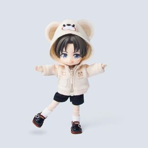 Cute Animal Coat Doll Clothes for OB11,Molly, GSC,1/12 BJD Doll Accessories Toys Dolls Clothing (Blue)