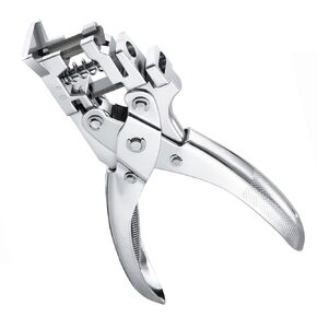 3 in 1 Badge Slot Hole Punch, Handheld Heavy Duty Card Puncher for PVC Material, Business Cards, Paper and Cardstock, Slot Hole, Round Hole, R5 Corner Rounder