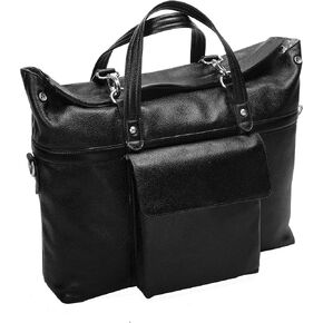 McKLEIN 17" Leather Roll Top Laptop Briefcase- EDGEFIELD