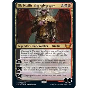 Magic: the Gathering - Ob Nixilis, The Adversary (206) - Streets of New Capenna