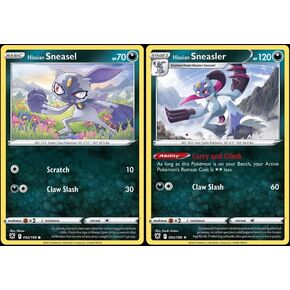 Hisuian Sneasler 093/189 - Astral Radiance - Rare Pokemon Evolution Card Lot - Hisuian Sneasel
