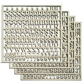 610 Pcs Wooden Letters 0.5 inch,Wood Alphabet Letters and Number for Crafts Wood Letters Decoration Unfinished Wood Letters for Painting Letter Board DIY Crafts Home Project
