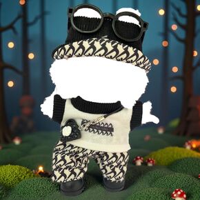 Clothes for 17cm Doll, Dolls Outfits Set- Fshion-Forward Chic Dress with Accessories, Stylish Designer Doll Clothing for 17cm Doll Dress Up (Style E)