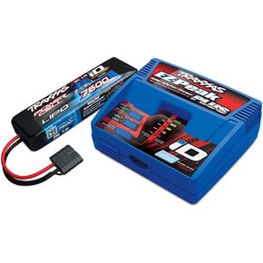 Traxxas 2995 RC Car and Truck 7600mAh 7.4 Volt 2 Cell Performance LiPo Battery and EZ Peak Charger Completer Pack
