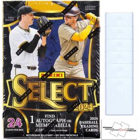 2024 Panini Select Baseball Blaster Box with 24 Trading Cards + 6 Toploaders + StreetCards Magnet!