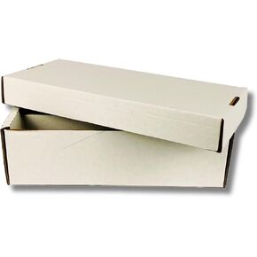(8) Shoe 2 Row Storage Boxes (1600 Ct.) - Cardboard Storage Box - Baseball, Football, Basketball, Hockey, Nascar, Sportscards, Gaming & Trading Cards Collecting Supplies by MAX PRO