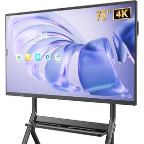 55″ Smart Board, 4K UHD Touchscreen Display Electronic Whiteboard Built in Ultra High Definition Camera Open App Ecosystem, Digital Presentation Electronic Smart WhiteBoard for Classroom Home Office