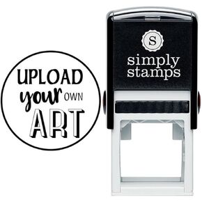 Personalized Custom Rubber Logo Stamp | Upload Your Custom Artwork | Self-Inking or European Hand Style | Ideal for Business Branding (Round Logo Stamp, Self Inking Stamp)