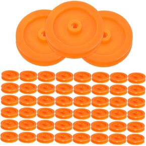 Cabilock 100pcs Craft Pulley Wheels لنماذج ملحقات محرك الترس البلاستيكية من أجل والعتاد المدمج لمشاريع الحرف اليدوية