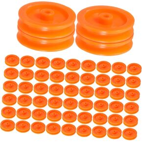 100pcs Plastic Pulley Wheel for Models Craft Gears for Toy Cars and Airplanes Wear-resistant and Mini Gears for Educational Projects