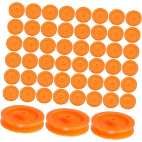 Unomor 100pcs Plastic Pulley Wheel for Rc Toy and Models Multipurpose Gears for Educational Projects Plastic Construction Compact for Easy Assembly