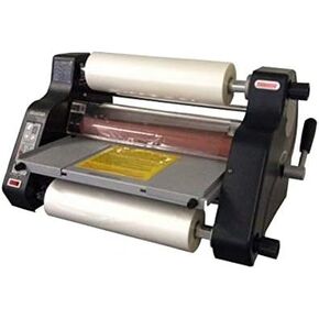 TCC-1400i 14-inch Thermal Roll Laminator; Laminates from 1.5-10mil at 8.8 fpm; 14" Laminating Width; Temperature Conversion (C/F); Mounts up to 3/16" Boards