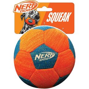Dog X-Weave Squeak Soccer Ball for Large Dogs - Dog Quality: Trusted Durability and Design from A Leading Name in Pet Toys, Always Monitor Your Pet During Playtime