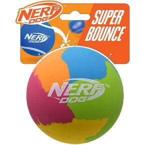 Nerf Dog 3.8in Rubber Super Bounce Ball Dog Toy - Pink/Blue/Green/Orange/Yellow