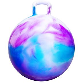 Hopper Balls for Kids 6-12, 20 Inches Bouncy Ball with Handle, 20" Inflatable Bouncing Hopper, 50cm Bouncing Toys, Outdoor Hopping Toys for Girls Boys Gifts