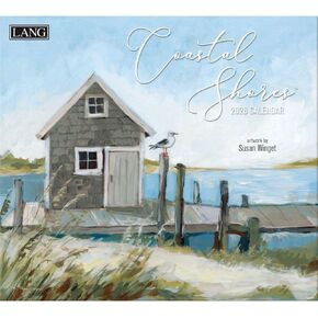 Lang Companies, Coastal Shores 2026 Wall Calendar by Susan Winget, 13.4'' X 12'', 12-Month Calendar with Stapled Binding