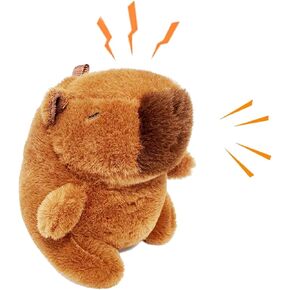 Dog Plush Toy with Squeak , Funny Capybara Stuffing Plush Dogs Chew Toy Bundle for Small Medium Large Dogs, Durable Chew Toy, Good for Dental Health Keep, Them Busy Best Birthday Gift (Capybara)
