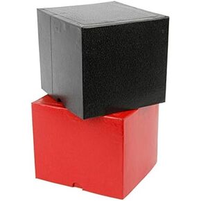 MilesMagic Magician's Gozinta in & Out Box Gimmick Small Size Mentalism Boxes Comedy Illusion Magic Trick, Red & Black