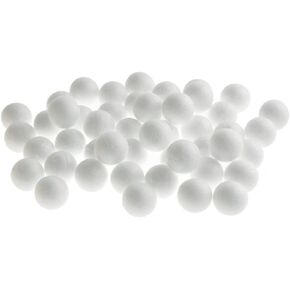 Firefly Imports Poly Foam Craft Sphere Balls, White, 1-Inch (40-Count)