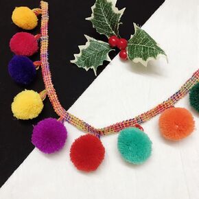 Fringe Trim Tassel,Crystal Beaded Pendant Tassel, Trimming Home Curtain Sofa Tablecloth Decoration