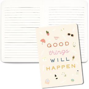 Studio Oh! Medium Coptic Bound Journal, Blossoming Berries, 6.5" x 8.63" - Hardcover Journaling Notebook with Full-Color Artwork, 192 Lined Pages, 100 GSM Paper Weight, Lay Flat Binding for Writing