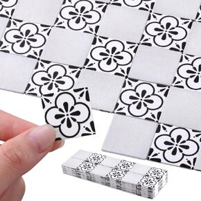 ShinyRelief 120 Pcs Dollhouse Floor Tiles Dollhouse Flooring 1 12 Scale 1 6 Scale Doll House Wallpaper Peel and Stick Miniature Bricks Carpet Double Sided Floor Tile for Furniture Accessories