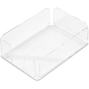 Acrylic Tray Notes Holder - Clear 4-1/4 x 1-1/2 x 6-1/4" Memo Tray
