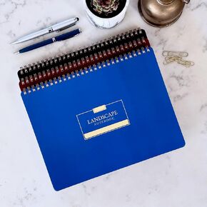 Landscape Notebook (3 pack, Variation 2-10" x 7.5" Horizontal Lined College Ruled, 160 pages (80 sheets)
