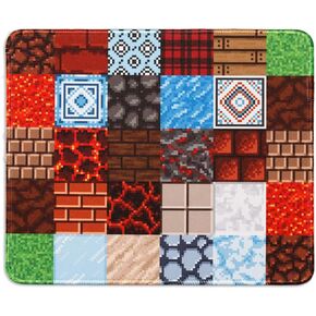 Large Pixel Gaming Mouse Pad, Retro Mouse Pad, Mousepad for Desk, Computer, Laptop, Gamer, 12x10 inch