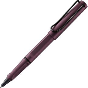 Lamy Safari Scarlet Rollerball Pen - Timeless Classic Pen with Ergonomic Grip & M Line Width - Robust ASA Plastic Housing - with M 63 Rollerball Refill in Black