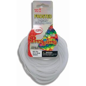 Pepperell Pony Bead Lacing 2 mm x 60' Frost