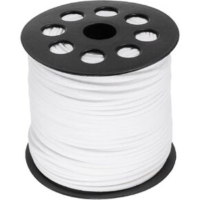 HARFINGTON Faux Suede Cord 2.4mm Microfiber Beading Thread 100 Yards/90M Crafting String for Jewelry Making Tassel Bracelet Necklace DIY, Lavender Purple