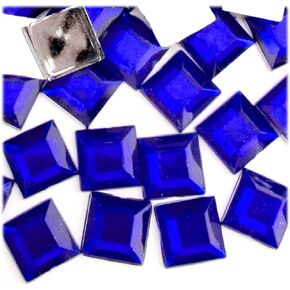 The Crafts Outlet 144pc Loose Rhinestones Square 14mm - Flatback Crystal Clear
