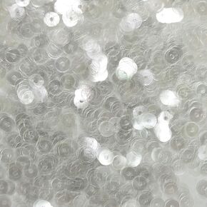 6mm Sequins Crystal Clear Transparent Medium Hole Made in USA