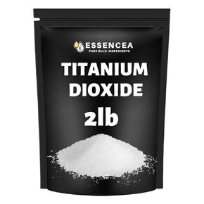 Titanium Dioxide Powder – 2lb by Essencea Pure Bulk Ingredients | Pure White Pigment for Skincare & DIY Cosmetics | Whitening Colorant (32 Ounces) [Packaging May Vary]