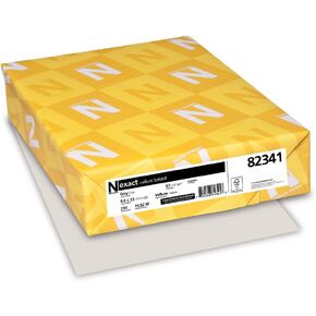 Neenah Wausau Paper 82341 Vellum Bristol Cover Stock, 8-1/2 x 11, 67-lb., Gray, 250 Sheets/Pack
