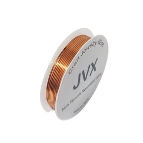 JVX Copper Color 28 Gauge 15 Meter Non Tarnish Resistant Copper Wire for Jewelry Beading and Craft Wire