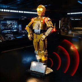 LED Lighting Compatible with Lego C-3PO 75398, Light Kit Compatible with Lego 75398, Giving Light to Model, NOT Included The Model Set