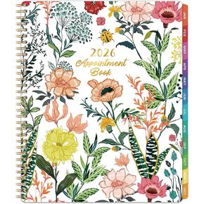 2026 Appointment Book/Planner - 2026 Daily Hourly Planner, Jan 2026 - Dec 2026, Weekly Appointment Book, 8.5" x 11", 30-Minute Interval, Lay-Flat, Tabs, Ample Space with Notes ＆ To-Do Lists